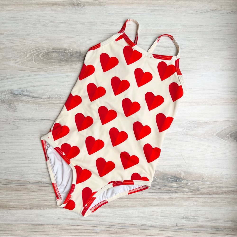 One piece heart swimsuit, US5